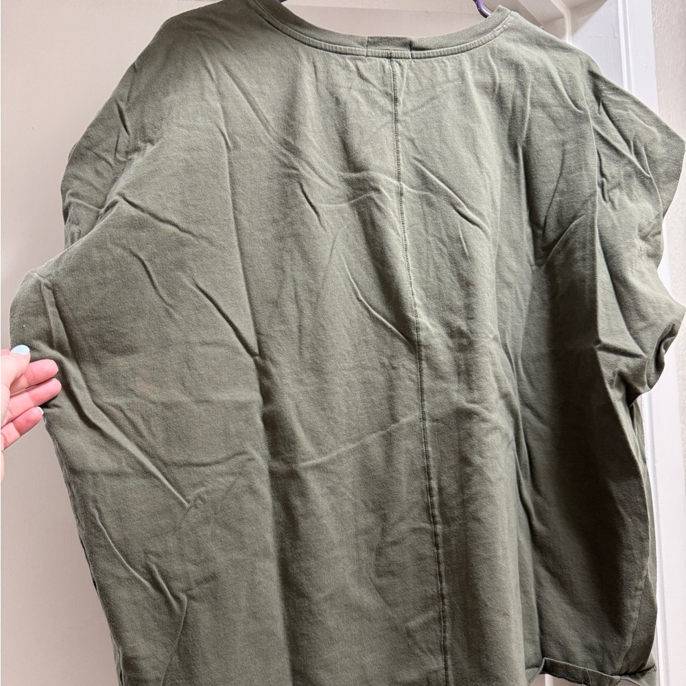 nuuds Sage Green Muscle Tee - Picture 3 of 3